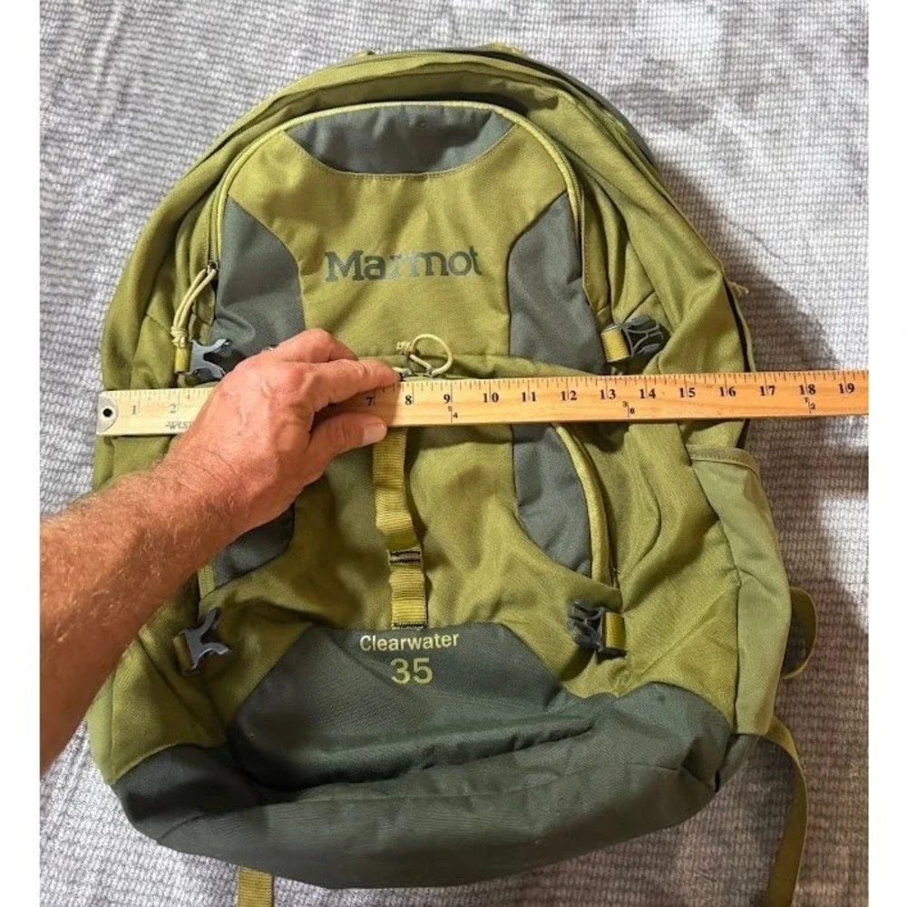 Marmot Clearwater 35 Backpack Olive Green Gray Hiking Daypack F92840